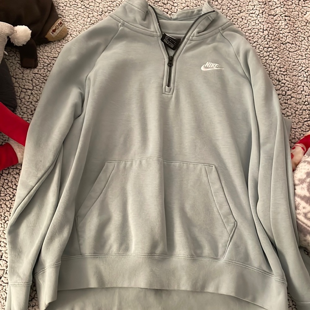 nike light blue sweatshirt